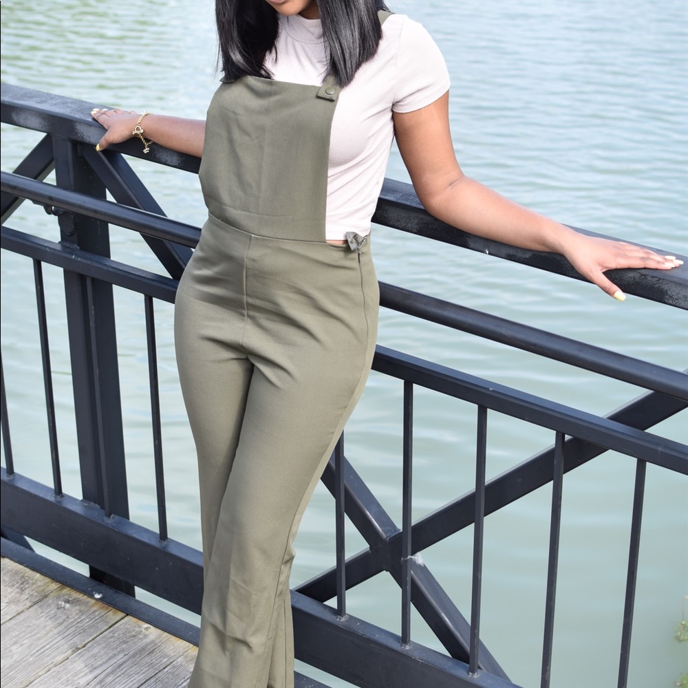 Olive green jumpsuit